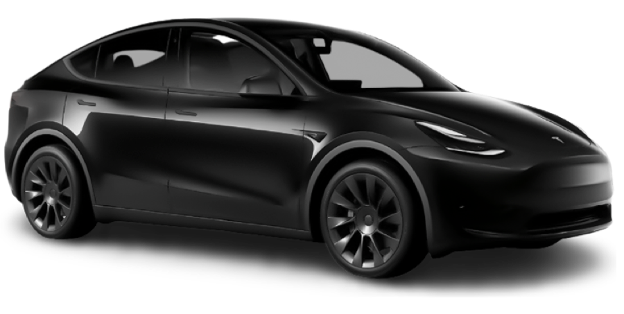 Tesla Model Y noire — véhicule de Lady Frédérique VTC